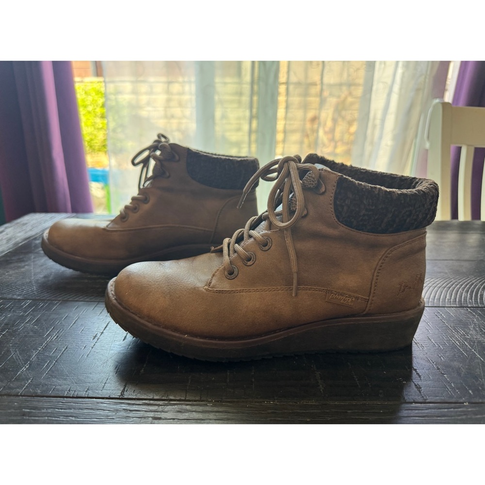 Blowfish Malibu Comet Earth Ankle Boots, Brown, Size 9.5